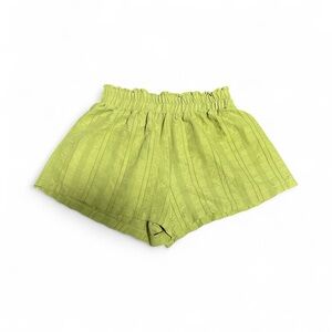 SHEIN High Waist Green Shorts with Elastic Waistband